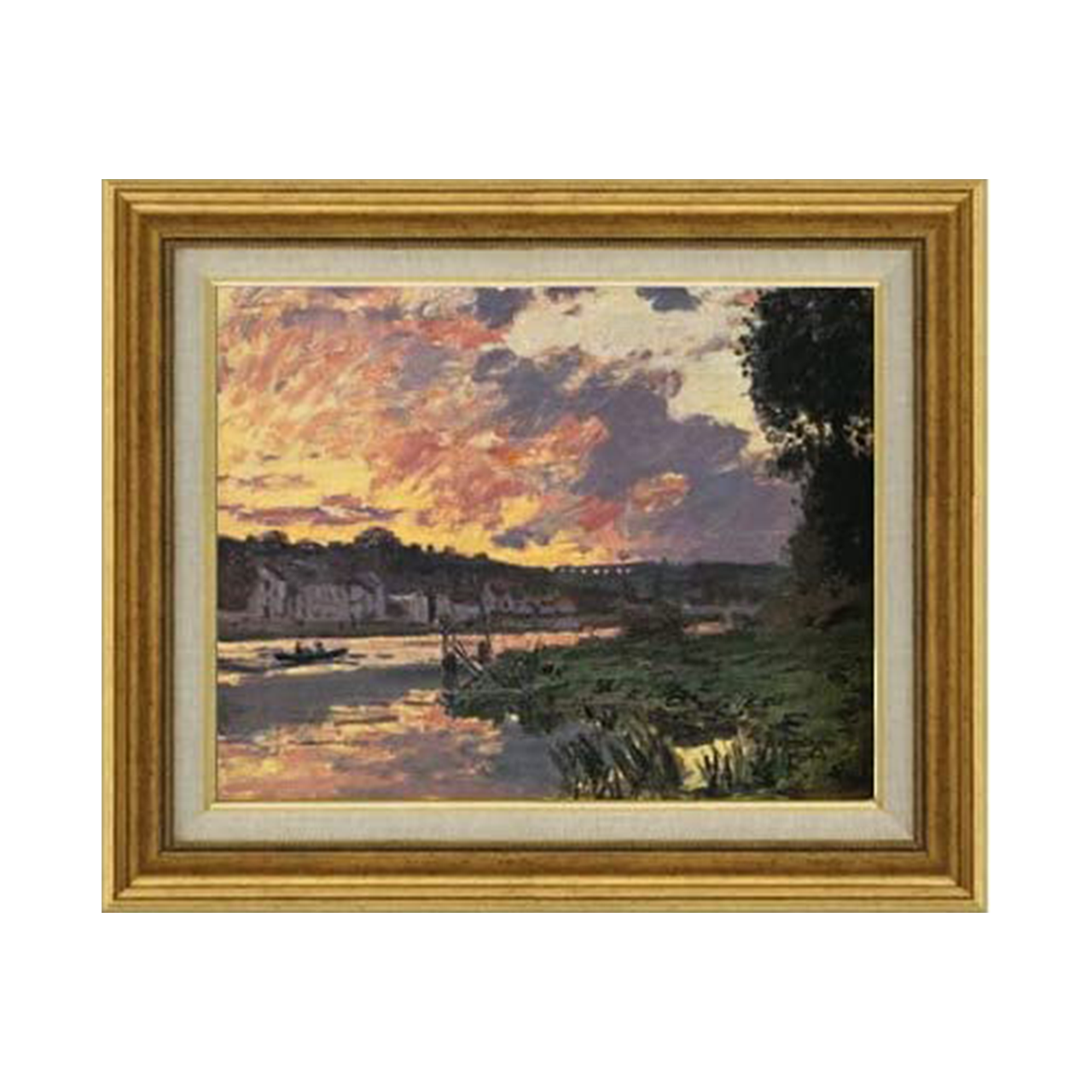 Claude Monet | Seine River in Bougival F6 - Commo Art 風景画 　