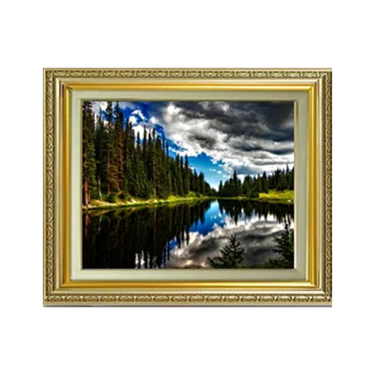 Original painting | Lake Irene - Reflections of Water F6 - Commo Art 風景画 　
