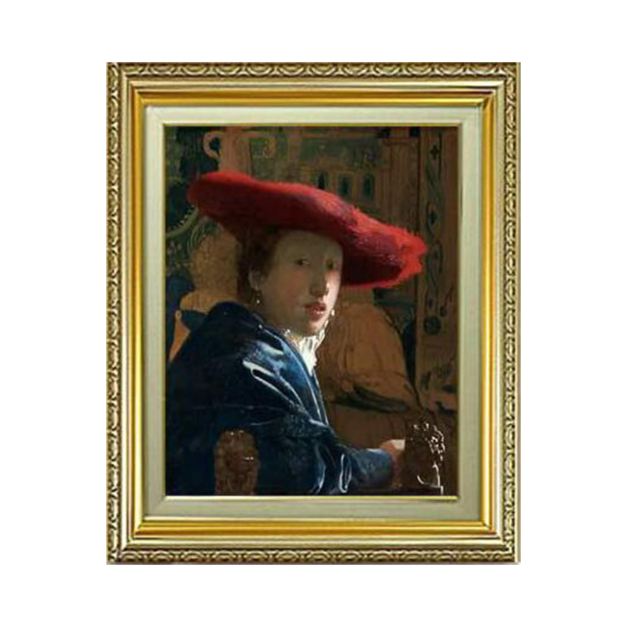 Johannes Vermeer | Girl with a Red Hat F6 - Commo Art 人物画 　