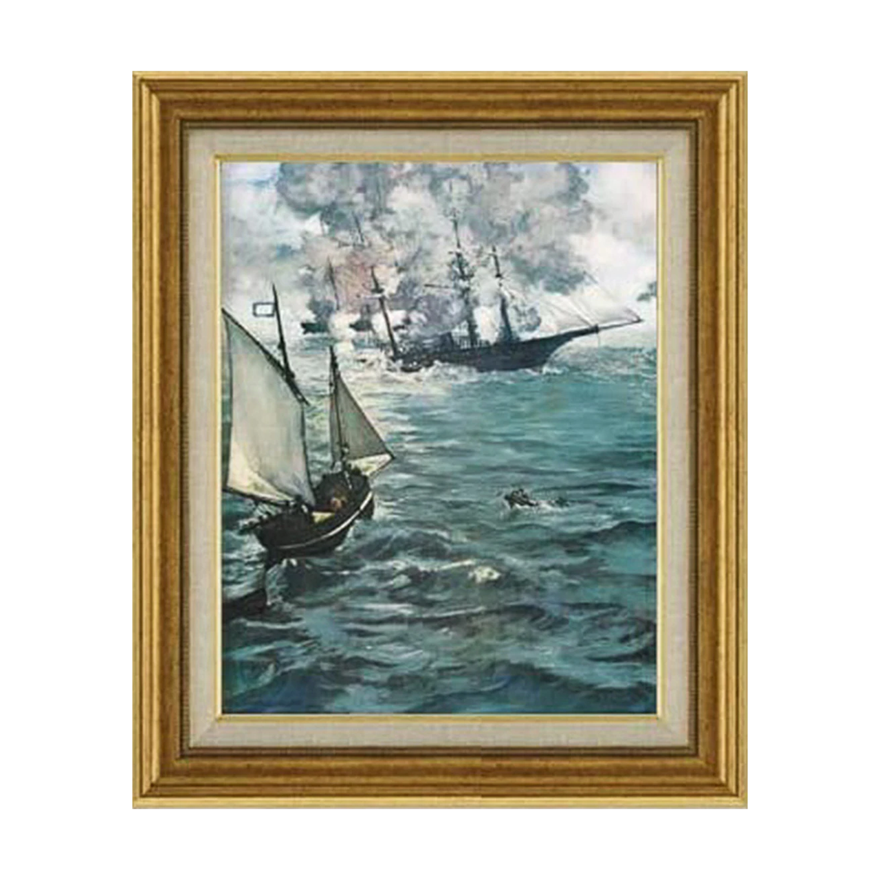 Édouard Manet | The Battle of the Kearsarge and the Alabama F6 - Commo Art 風景画 　