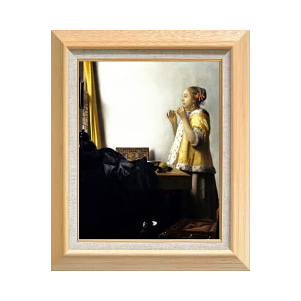 Johannes Vermeer | Woman with a Pearl Necklace F6 - Commo Art 美術品 　