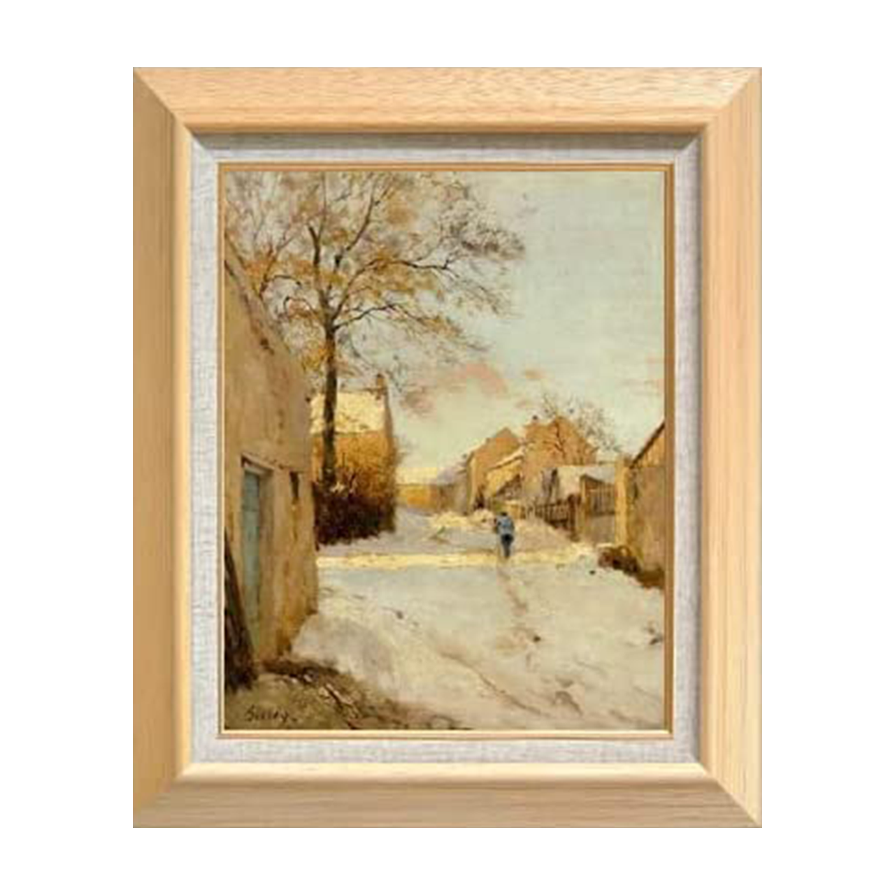 Alfred Sisley | A Village Street in Winter F6 - Commo Art 風景画 　
