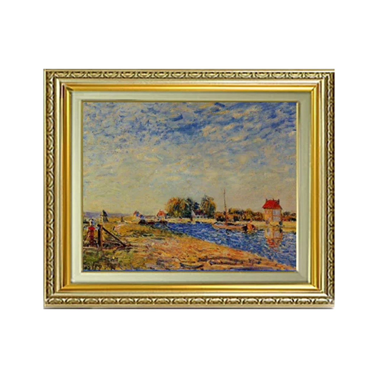 Alfred Sisley | Sunrise at Seine-et-Marne F6　 - Commo Art 風景画 　