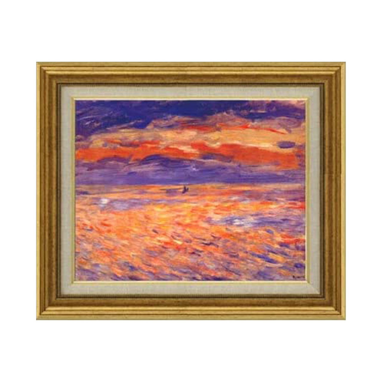 Pierre-Auguste Renoir | Sunset at Sea F6 - Commo Art 風景画 　