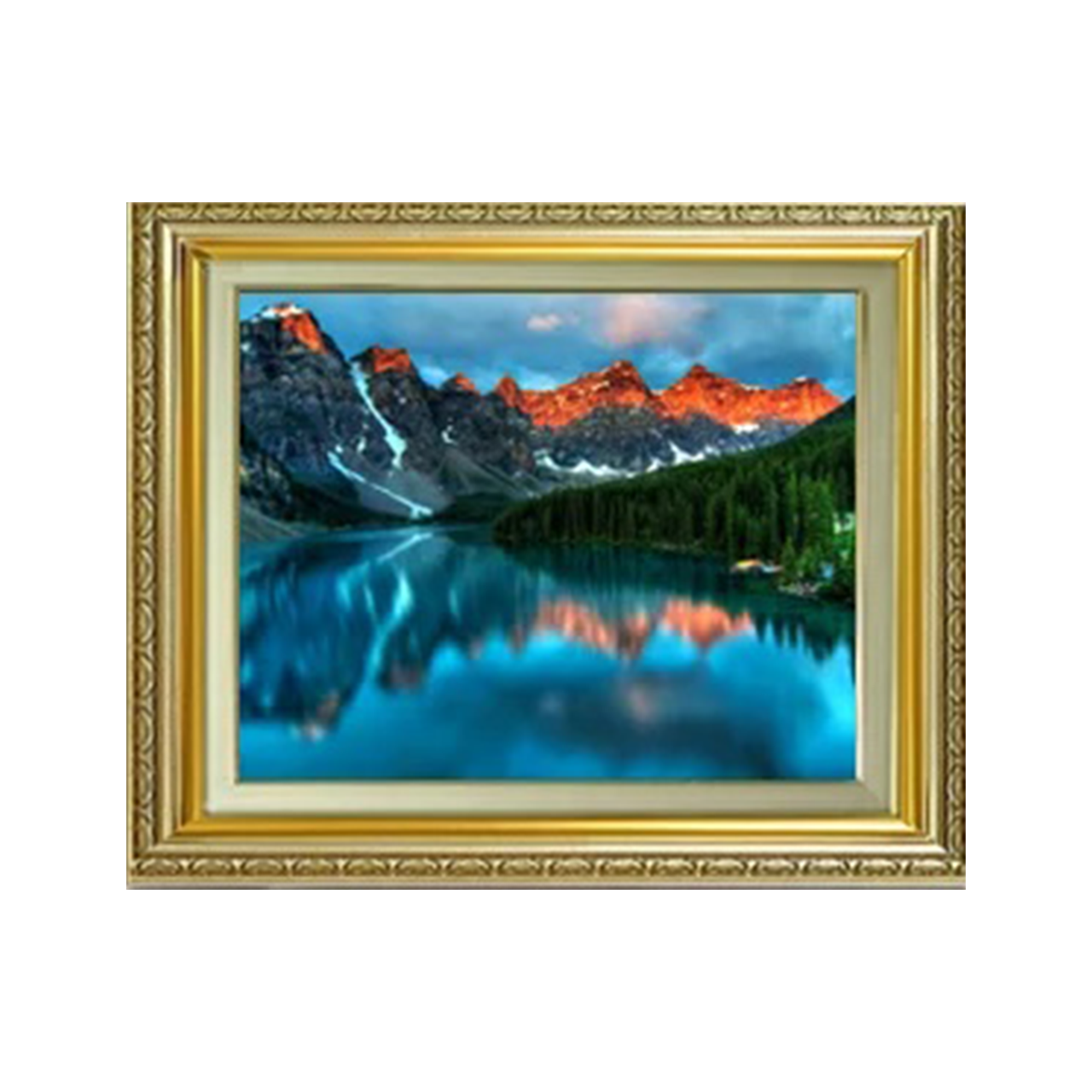 Original painting | Alberta, beautiful lakeside F6 - Commo Art 風景画 　