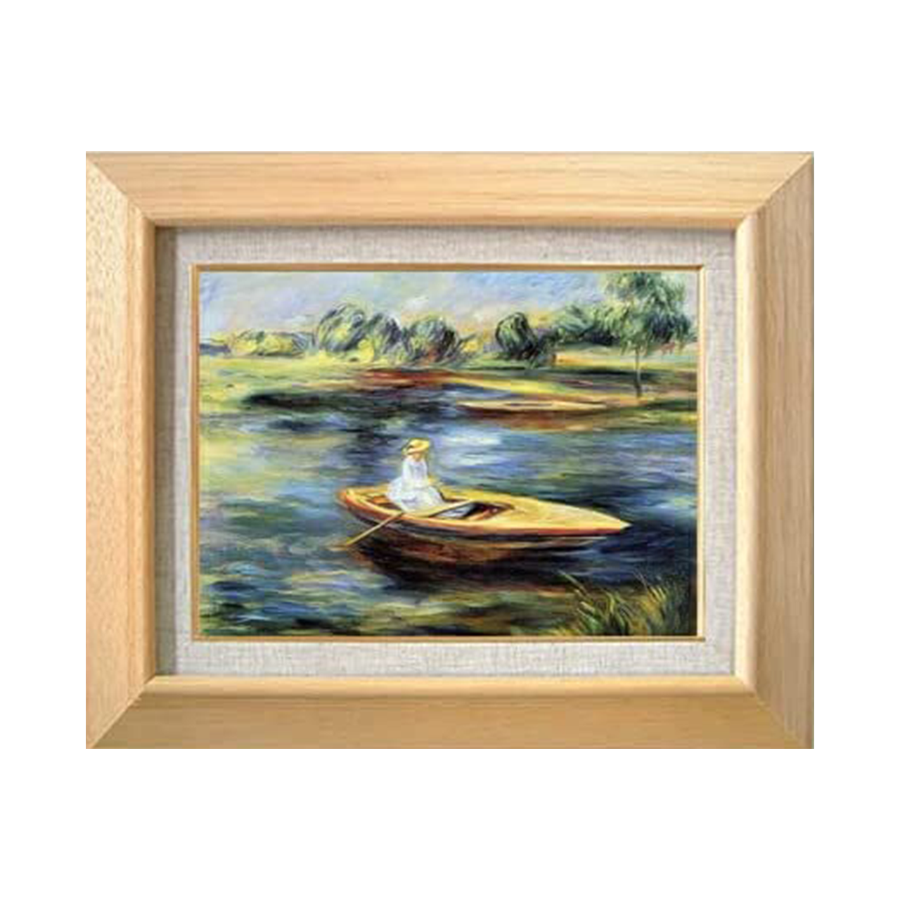 Pierre-Auguste Renoir | Young woman seated in a rowboat F4 - Commo Art 人物画 　