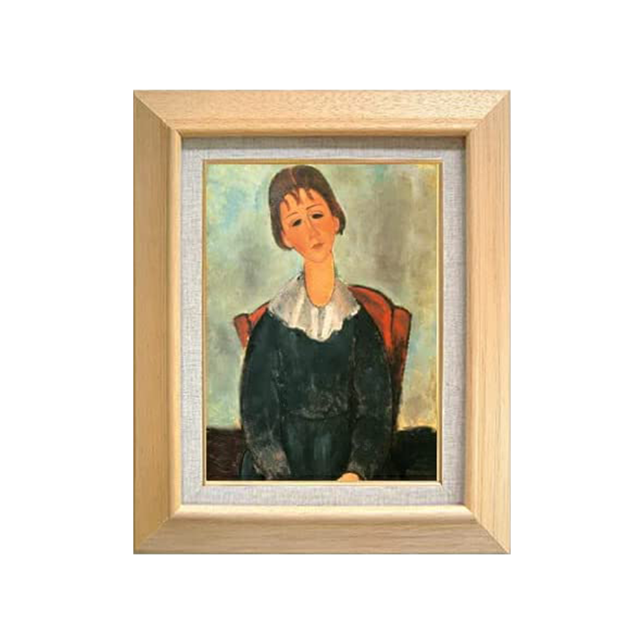 Amedeo Modigliani | Portrait of a Girl (Jeanne Huguette) F4 - Commo Art 人物画 　