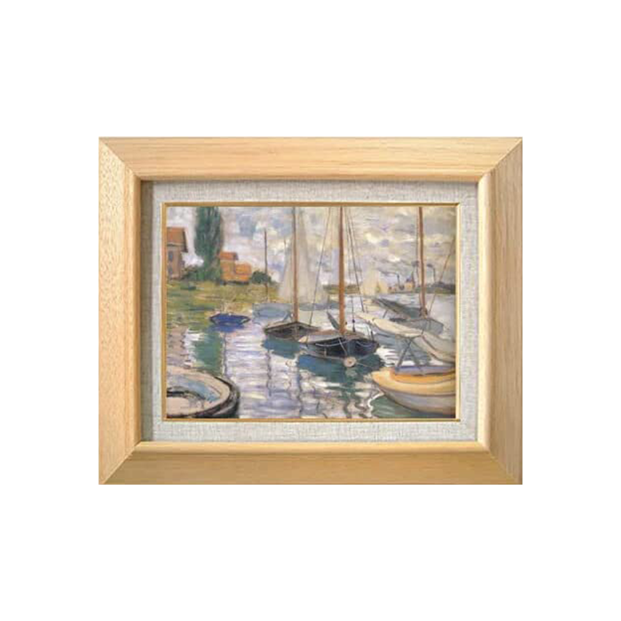Claude Monet | Boats Moored at Le Petit-Gennevilliers F4 - Commo Art 風景画 　