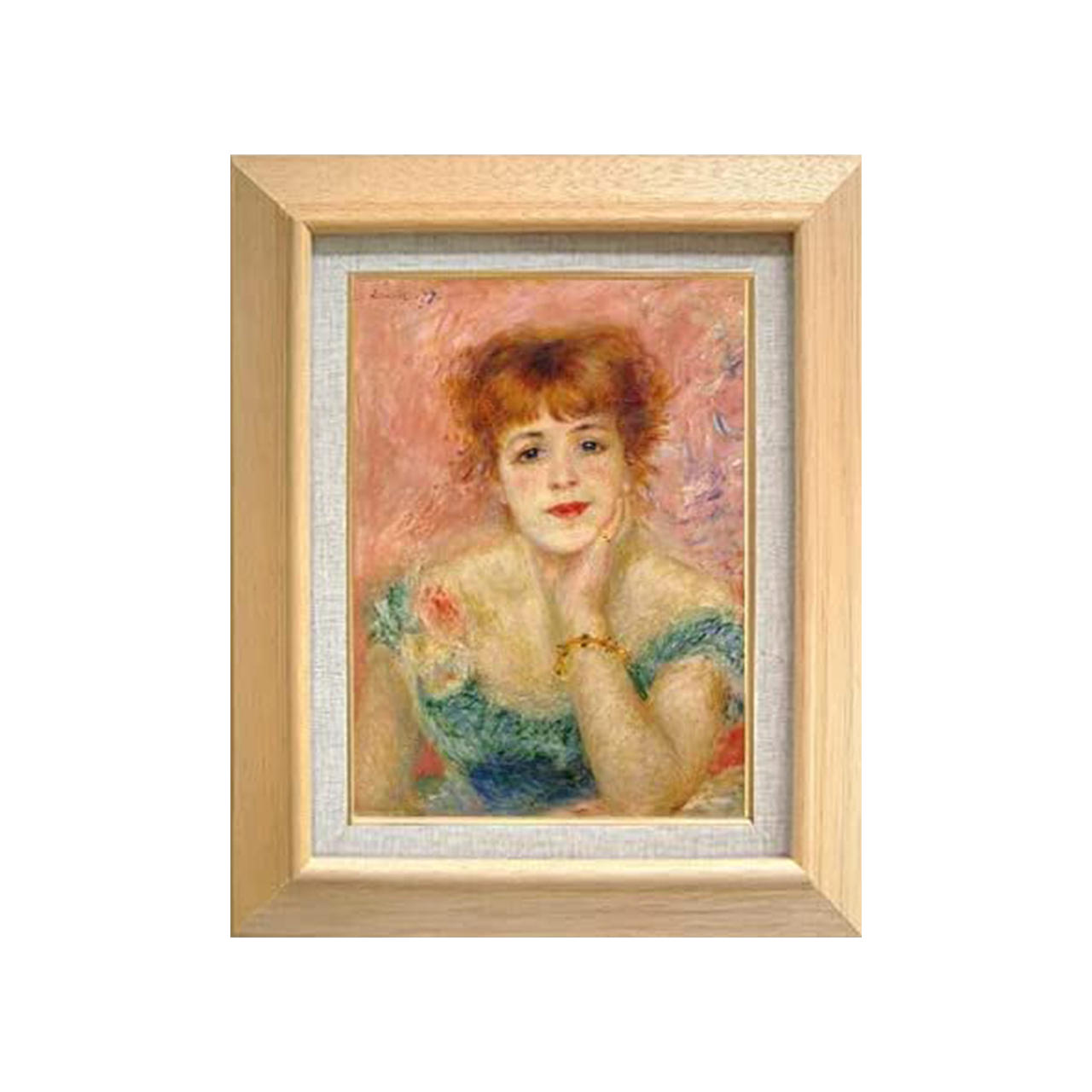 Pierre-Auguste Renoir | Portrait de l'actrice Jeanne Samary F4 - Commo Art 人物画 　