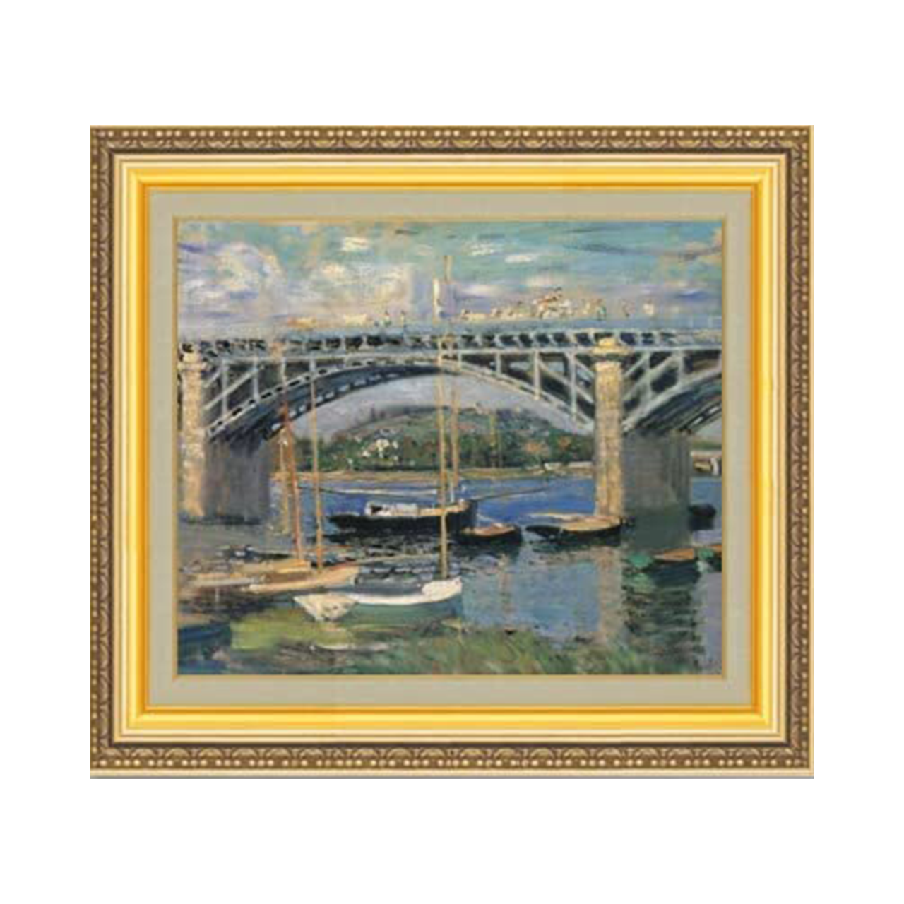 Claude Monet | The Bridge at Argenteuil F8 - Commo Art 風景画 　