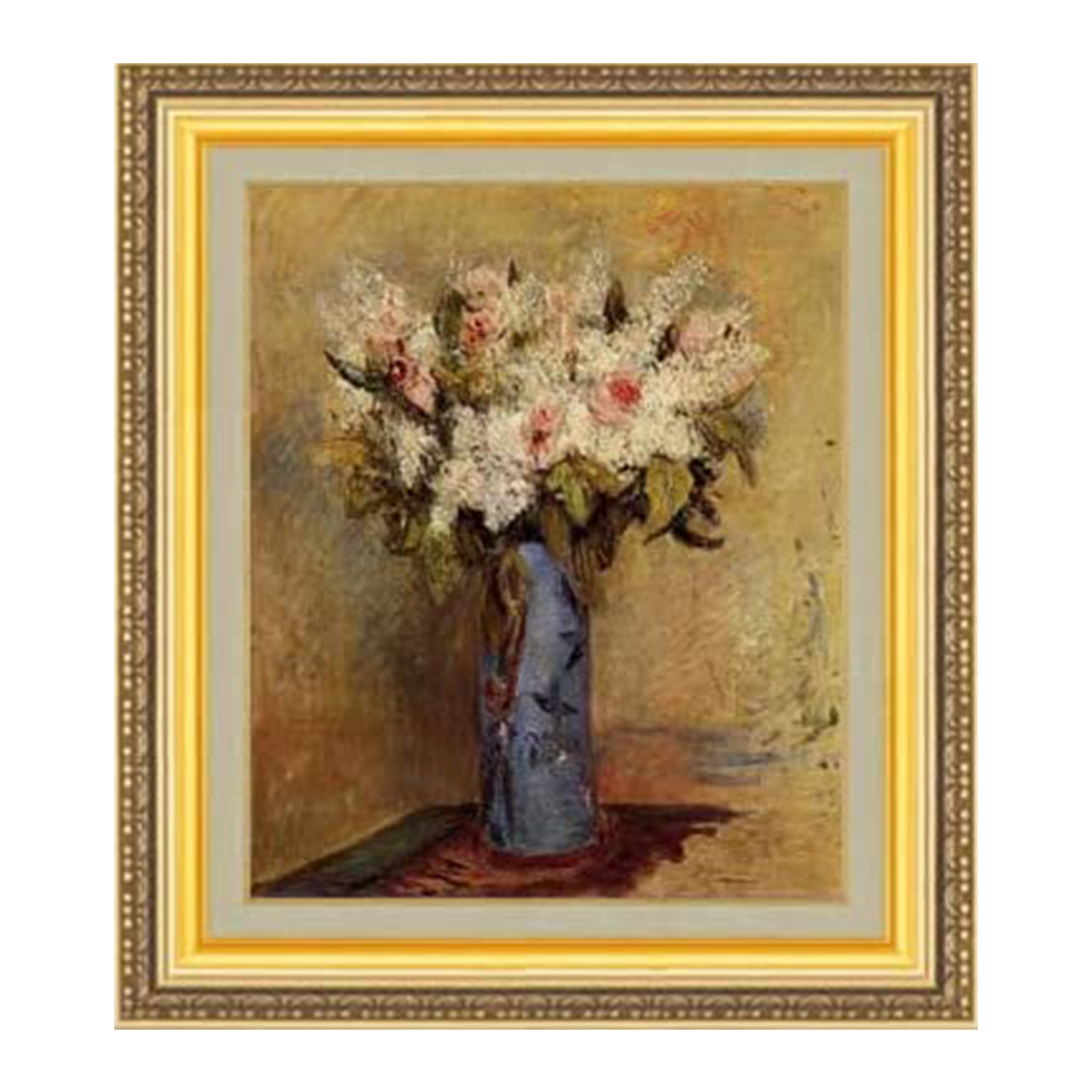 Pierre-Auguste Renoir | Vase of Lilacs and Roses F8 - Commo Art 静物画 　