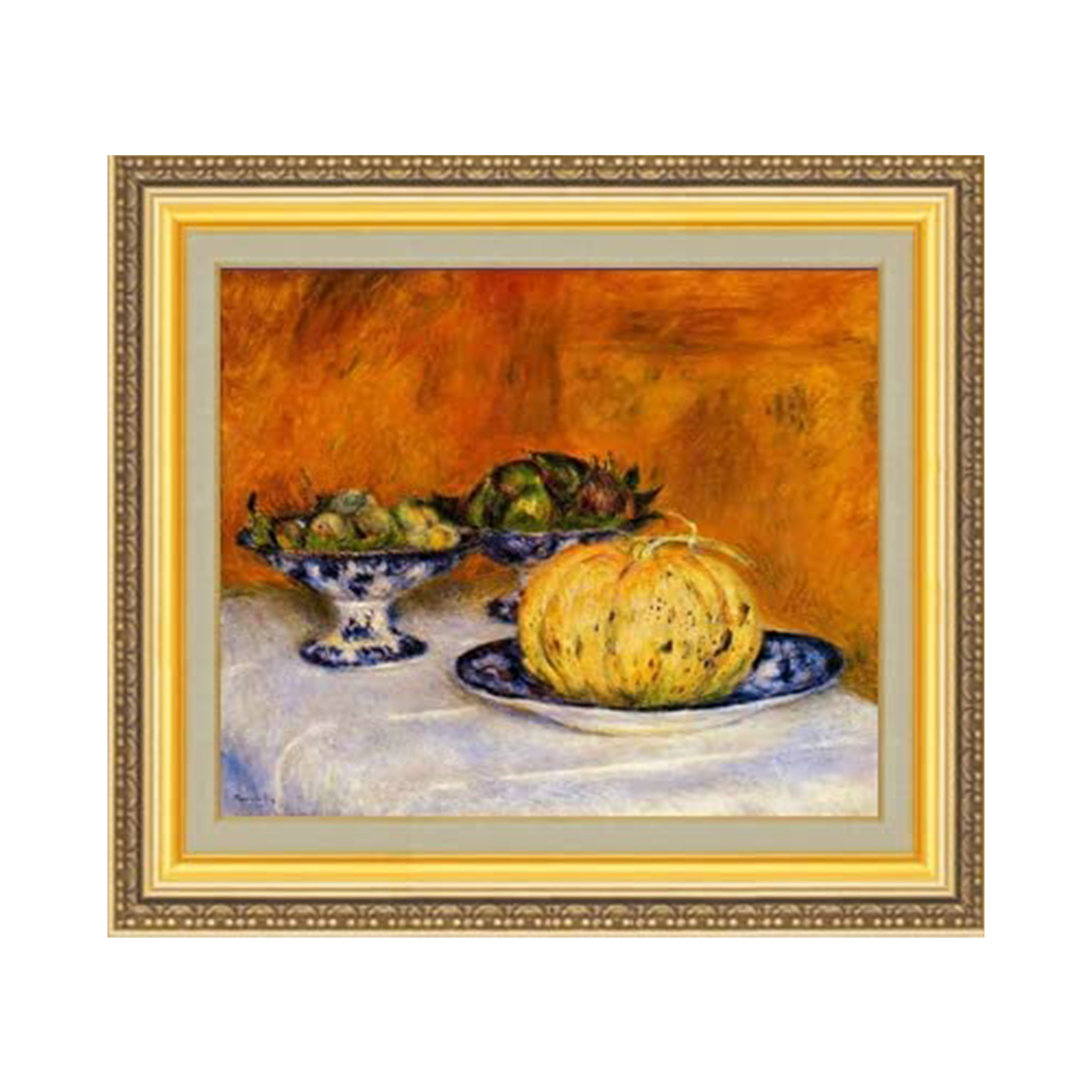 Pierre-Auguste Renoir | Still Life with Melon F8 - Commo Art 静物画 　
