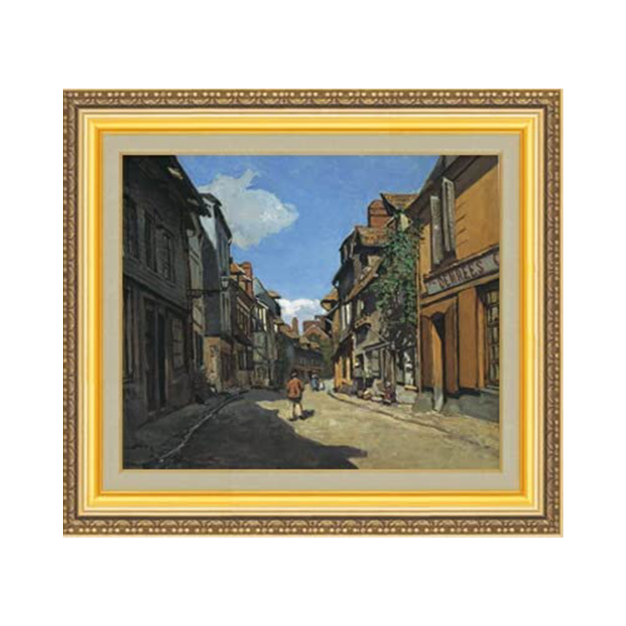 Claude Monet | Rue de la Bavole, Honfleur F8 - Commo Art 風景画 　