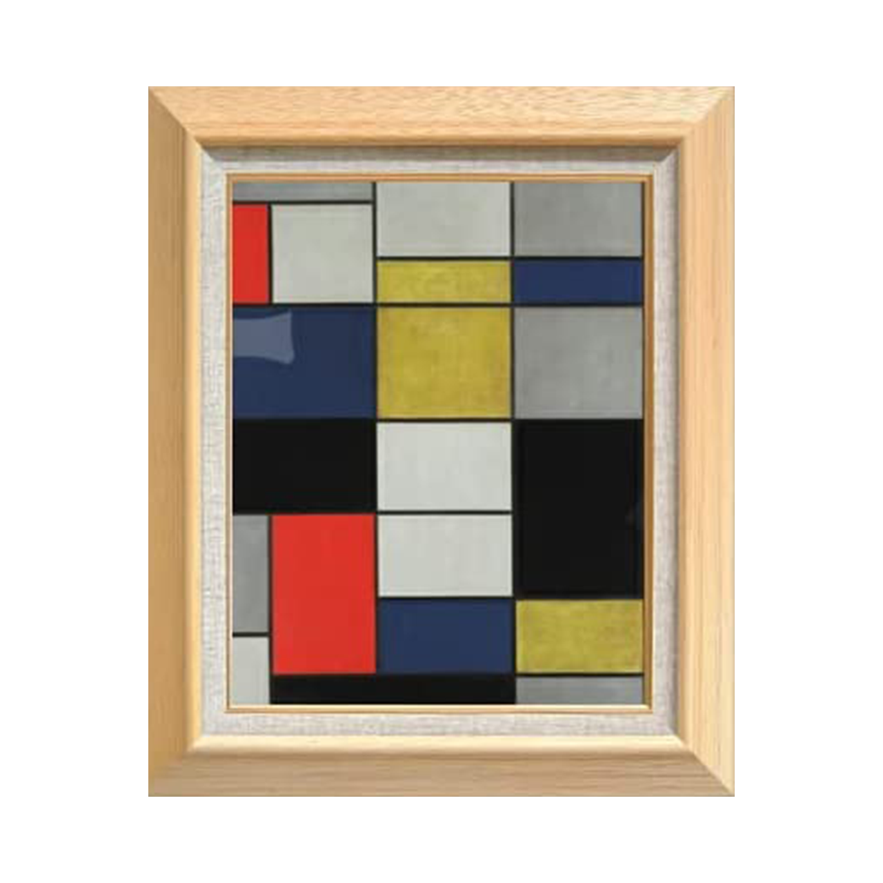 Piet Mondrian | Grande composizione A con nero, rosso, grigio, giallo e blu F6 - Commo Art 抽象画 　