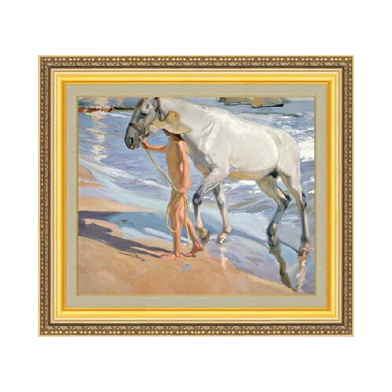 Joaquín Sorolla | The Horses Bath　 F8　 - Commo Art 美術品 　