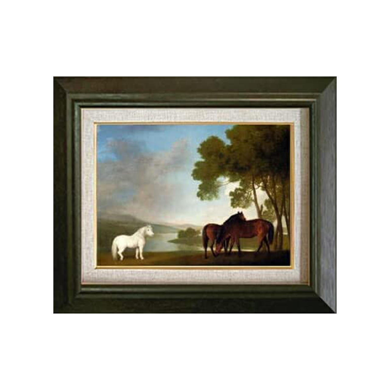 George Stubbs | Two Bay Mares And A Grey Pony F4　 - Commo Art 風景画 　