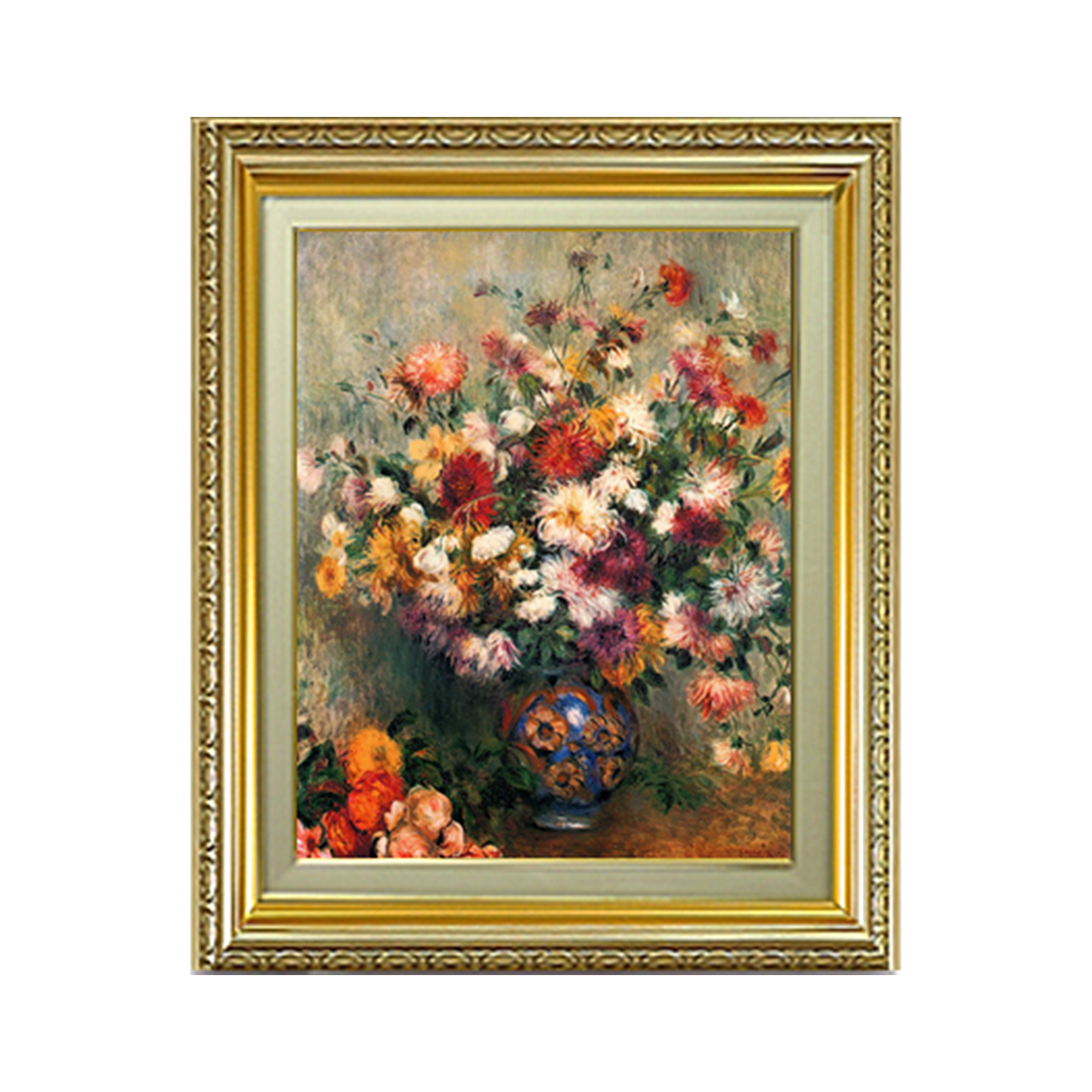 Pierre-Auguste Renoir | Vase of Chrysanthemums　F6 - Commo Art 静物画 　