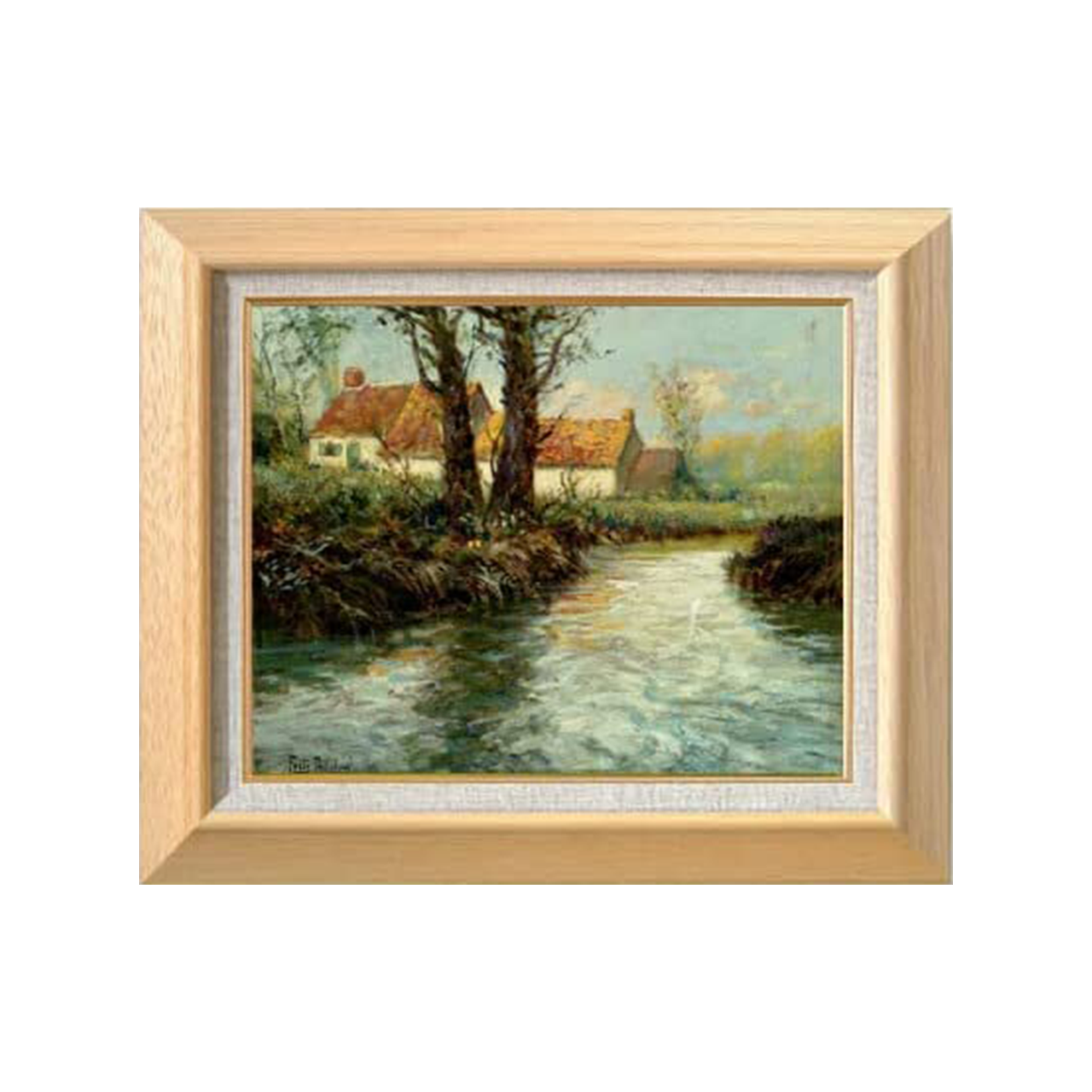 Frits Thaulow |  House by yhe Water's Edge F6 - Commo Art 静物画 　