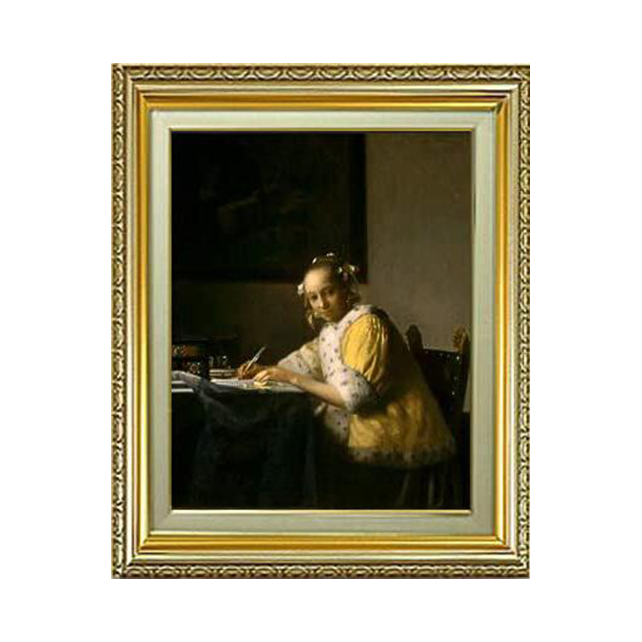 Johannes Vermeer | A Lady Writing a Letter F6　　 - Commo Art 人物画 　