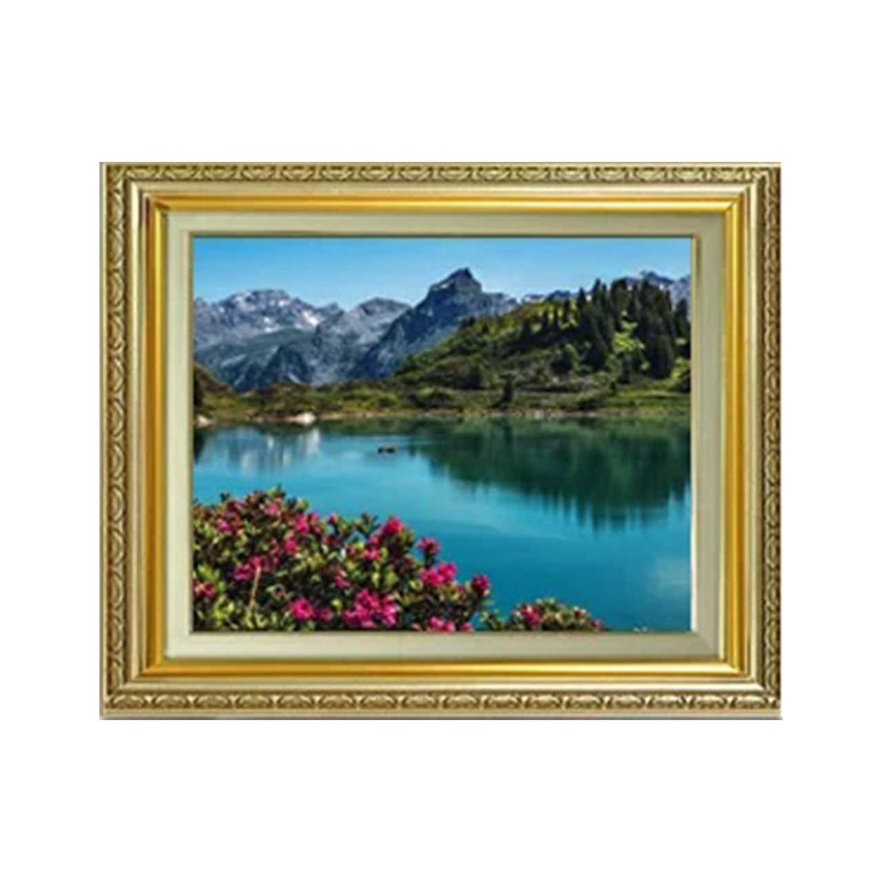 Original Painting | Titlis, Alpine Lakeside F6 - Commo Art 風景画 　