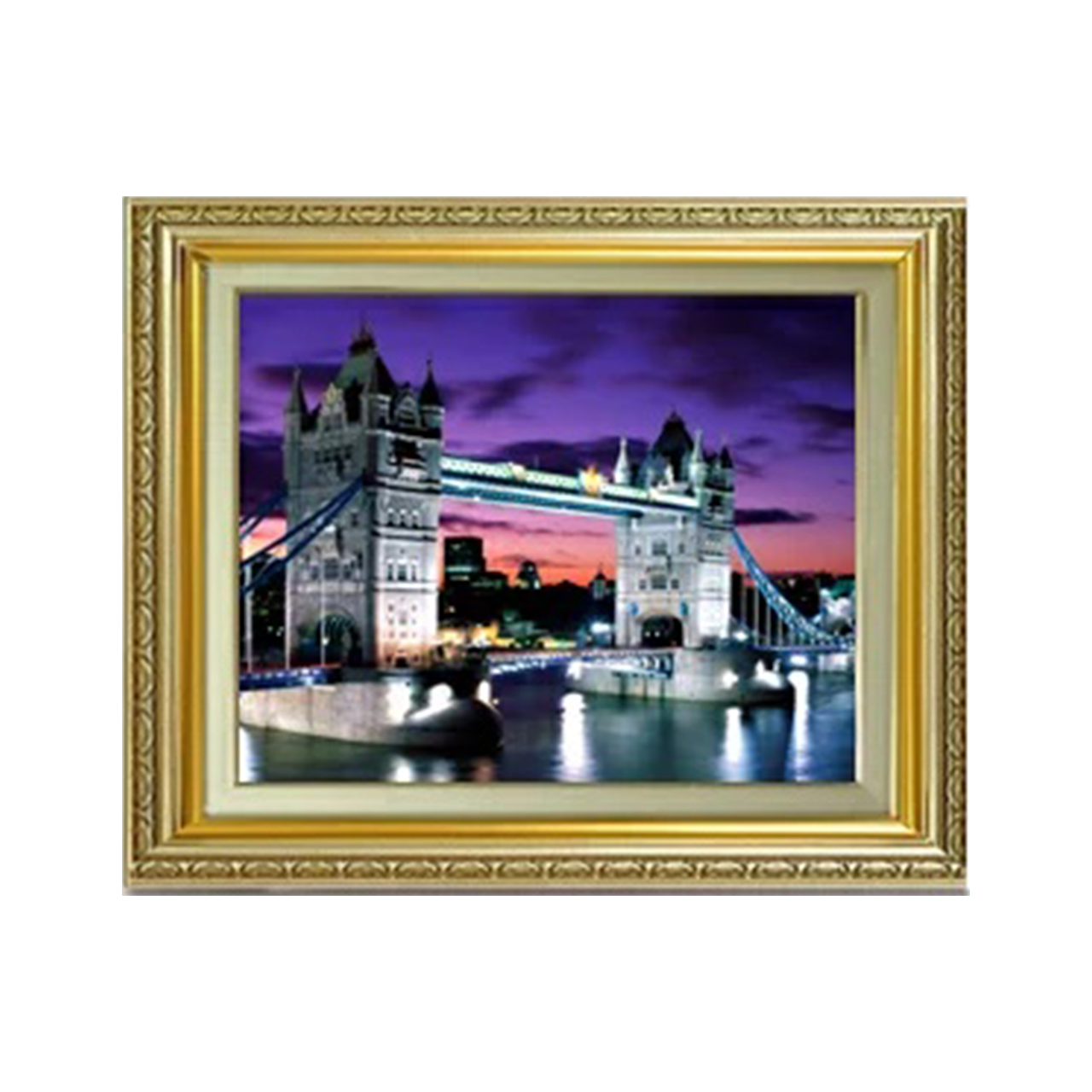 Original painting | London Bridge at night F6 - Commo Art 風景画 　