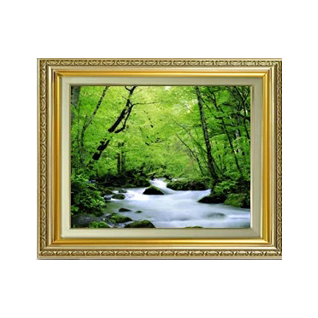 Original painting | Fresh green stream F6 - Commo Art 風景画 　