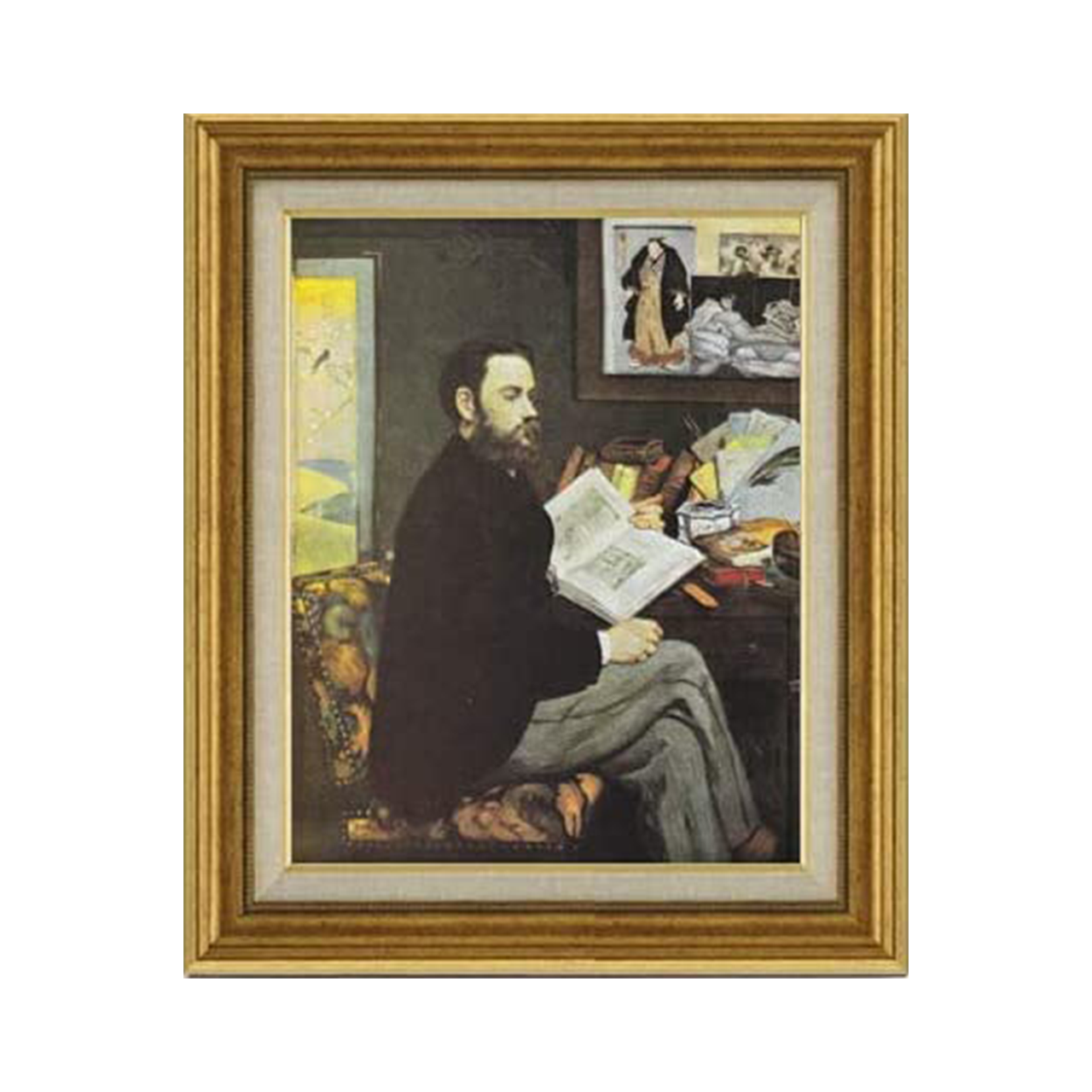 Édouard Manet | Portrait of Emile Zola F6 - Commo Art 風景画 　