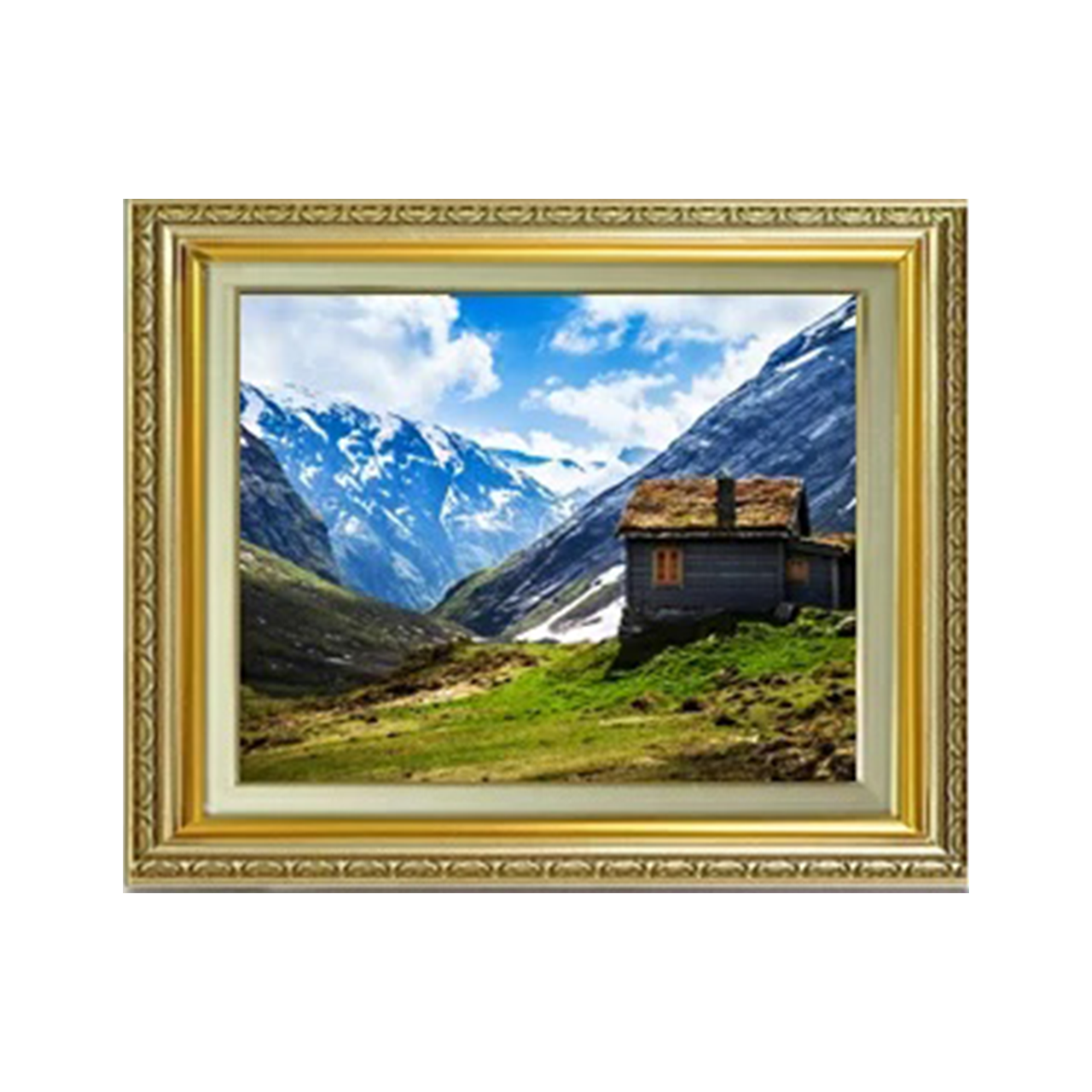 Original painting | Cabins in the great outdoors F6 - Commo Art 風景画 　