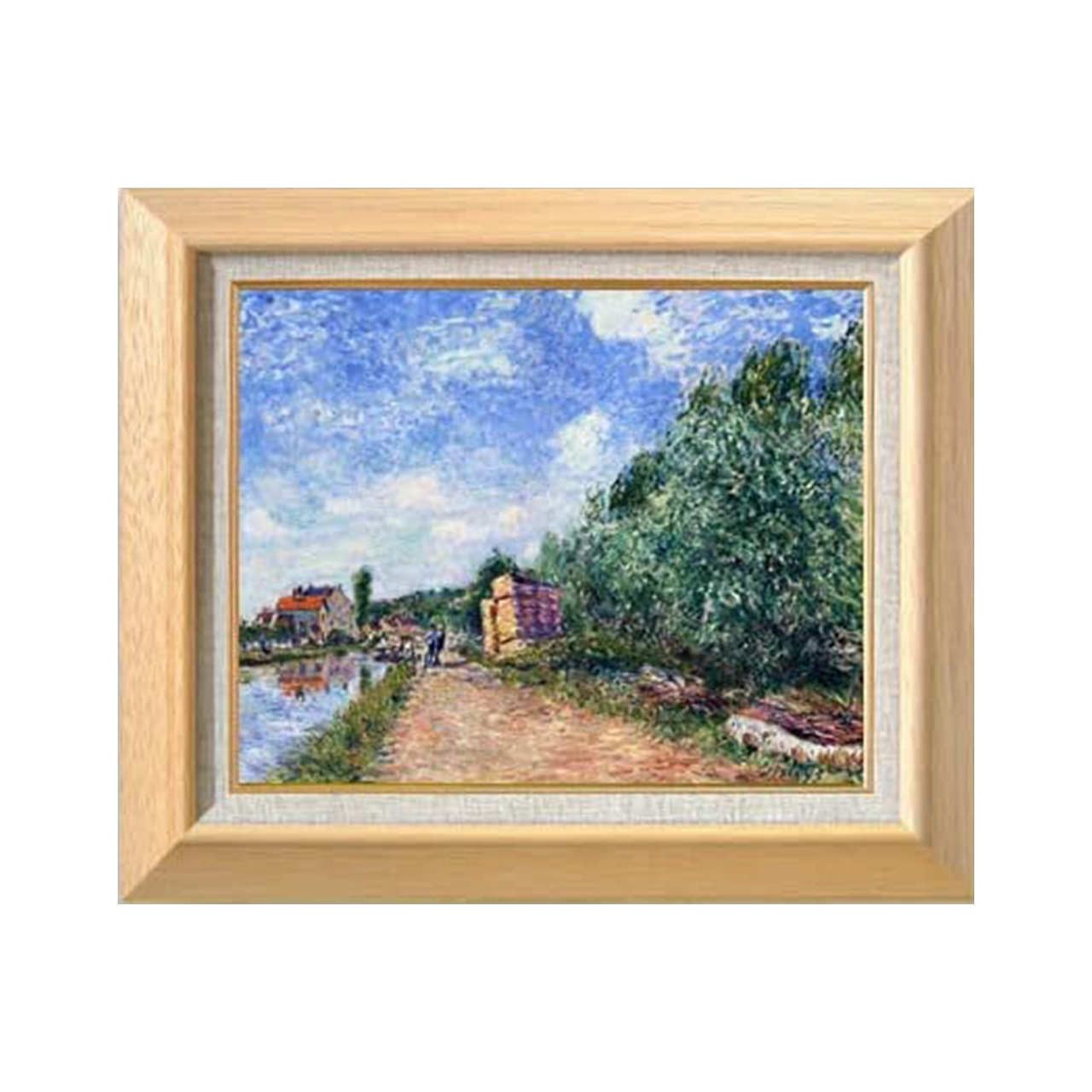 Alfred Sisley | Channel Loing-Road Haulage F6 - Commo Art 風景画 　