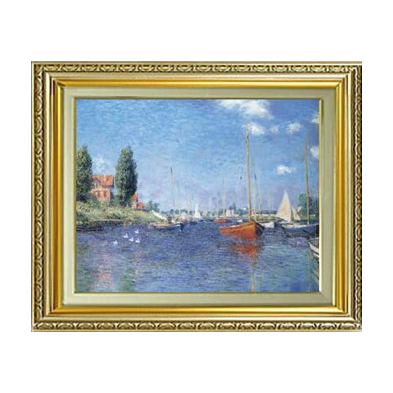 Claude Monet | Red Boats At Argenteuil F6 - Commo Art 風景画 　